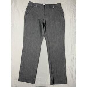 Calvin Klein Womens Dress Pants Size 10 Gray Stretch Straight Leg